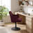 Lippa Performance Velvet Swivel Dining Armchair-105239674-105239671