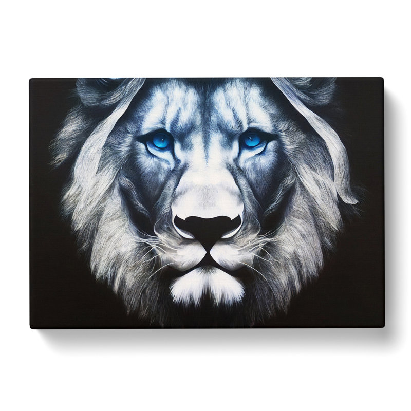 Awesome Lion - Wrapped Canvas, 50cm H x 76cm W x 3cm D