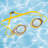 7" Yellow Competition Swimming Pool Goggles