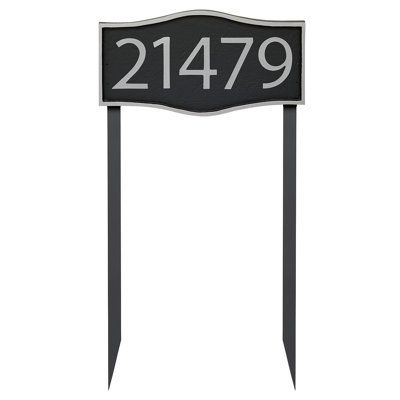 Enseigne d’adresse pour pelouse sur 1 ligne