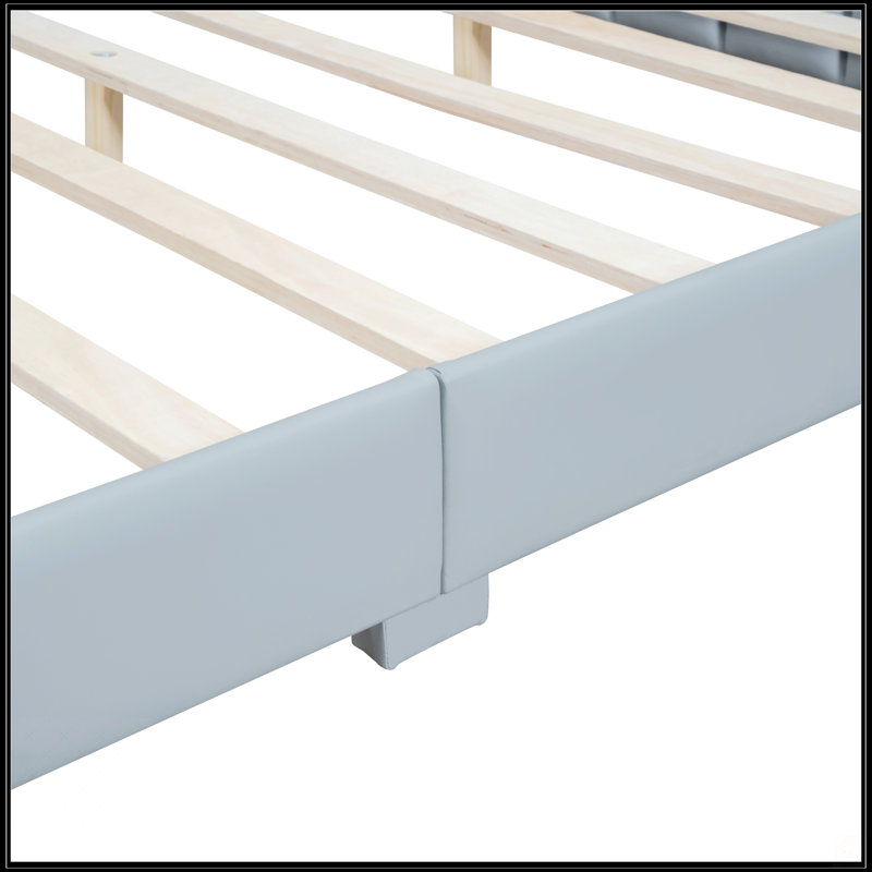 Lit plateforme tapissier grand et simple TG