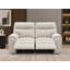Ensemble canapé et causeuse inclinables Maddox 2 pièces en tissu texturé avec porte-gobelets dissimulés-1380343600-1380343607