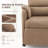 Modern Upholstered Teddy Fabric Recliner Manual Recliner-1061527133