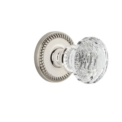Grandeur Newport Rosette With Brilliant Crystal Knob