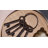 Large Vintage Cast Iron Skeleton Key Ring Antique Keys Set For Farmhouse Decor, Halloween Party Costume Prop (Style-3)-1569667954