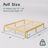 Amylia Solid Wood and Metal Heavy Duty Rayon from Bamboo iron Platform Bed Frame No Box Spring Required-147289319-170940791