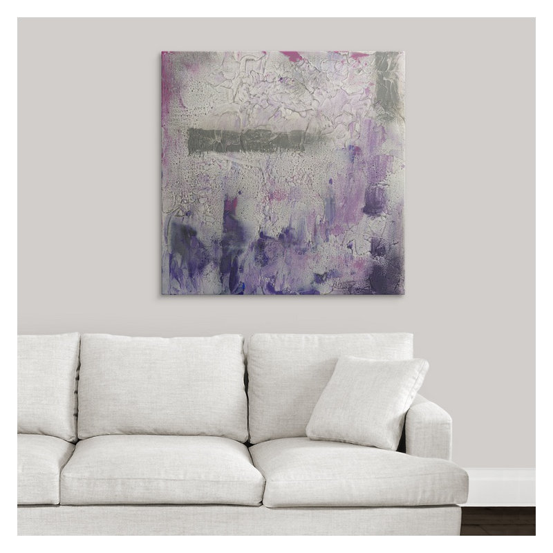 « i », reproduction d’impression jennifer Dusty Violet, H 35 po x l 35 po x P 1,5 po, Toile