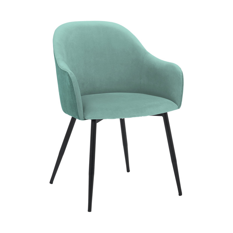 Fauteuil rembourré Primey, Bleu sarcelle