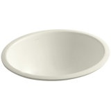 Caxton Ceramic Oval Undermount Bathroom Sink with Overflow