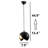 Adjustable Height Metal Body Novelty Single Pendant