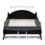 Lit plateforme simple avec roulettes-124917524