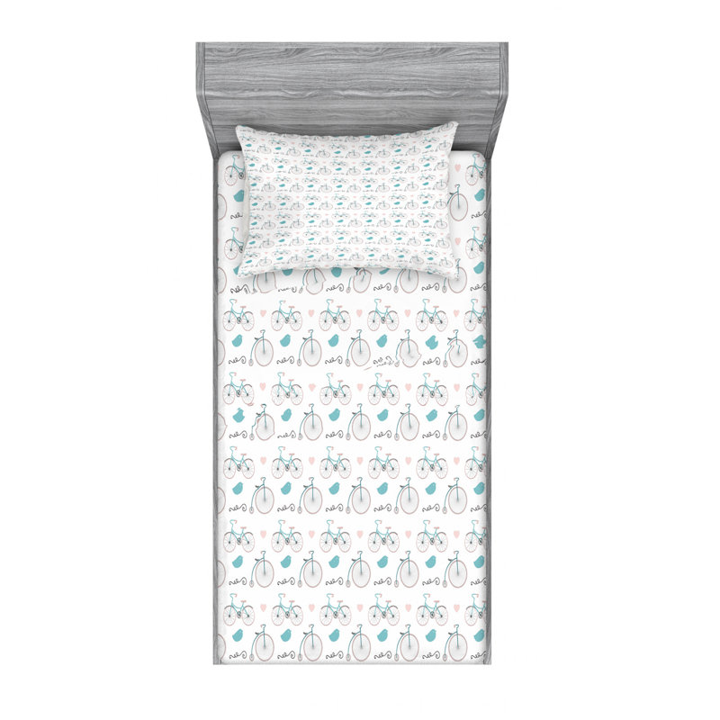 Microfiber Sheet Set, Twin XL Sheet Set with Fitted Sheet