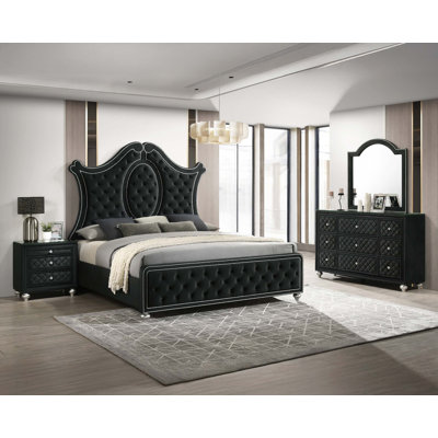 1Pc Panel Bed Tufted Headboard Luxurious Upholstery And Intricate Nailhead Trim Diamond-Patterned Tufted Accent Modern Luxury