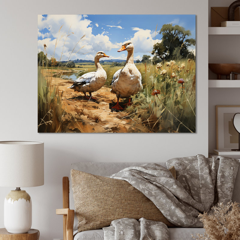 Puckies Duck Friends North, H 12 po x l 20 po x P 1 po, Toile tendue