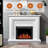 Electric Fireplace Insert With Touch Screen, 1500W Freestanding/Recessed Heater With Remote, 4 Flame Colors, 5 Speed/Brightness Levels, Timer, Overheat Protection, For Living Room, Office