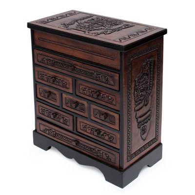 Wood Jewelry Box + Locking