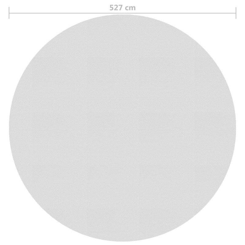 Vidaxl Floating PE Solar Pool Film 527 Cm Grey