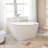 55.3" X 28.3" Freestanding Soaking Bathtub-86772434
