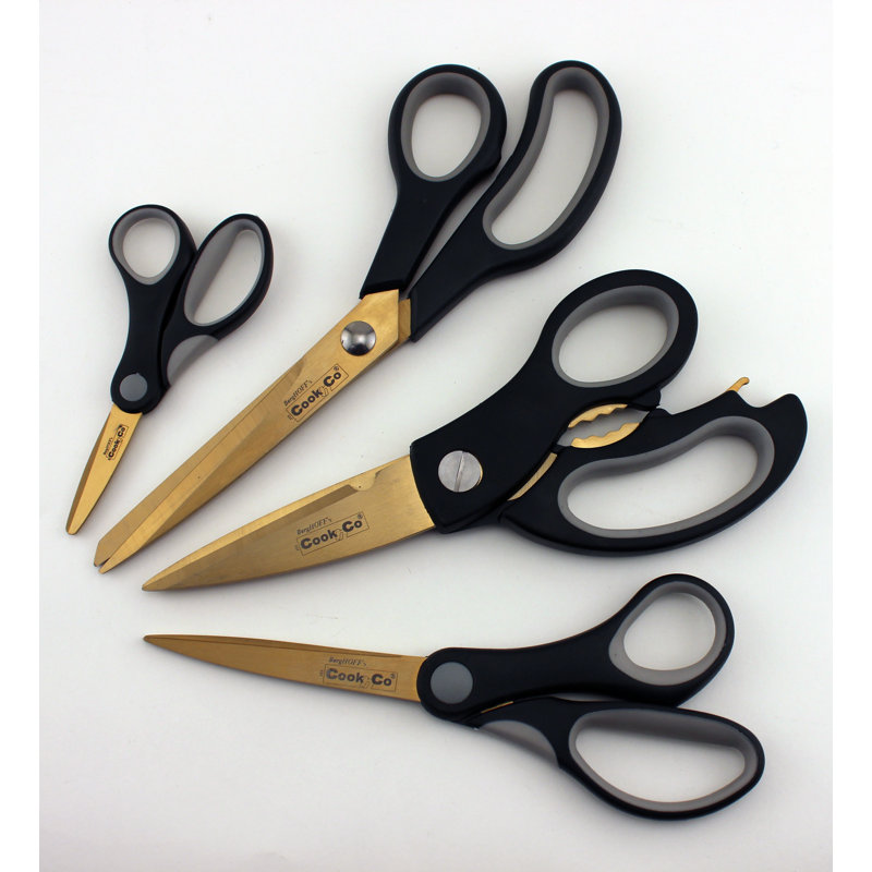 BergHOFF Studio 4Pc Gold Series Titanium Scissors Set