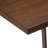 Ryder 66"W Solid Wood Desk, Industrial Contemporary Style with Keyboard Tray and V-Design Metal Base