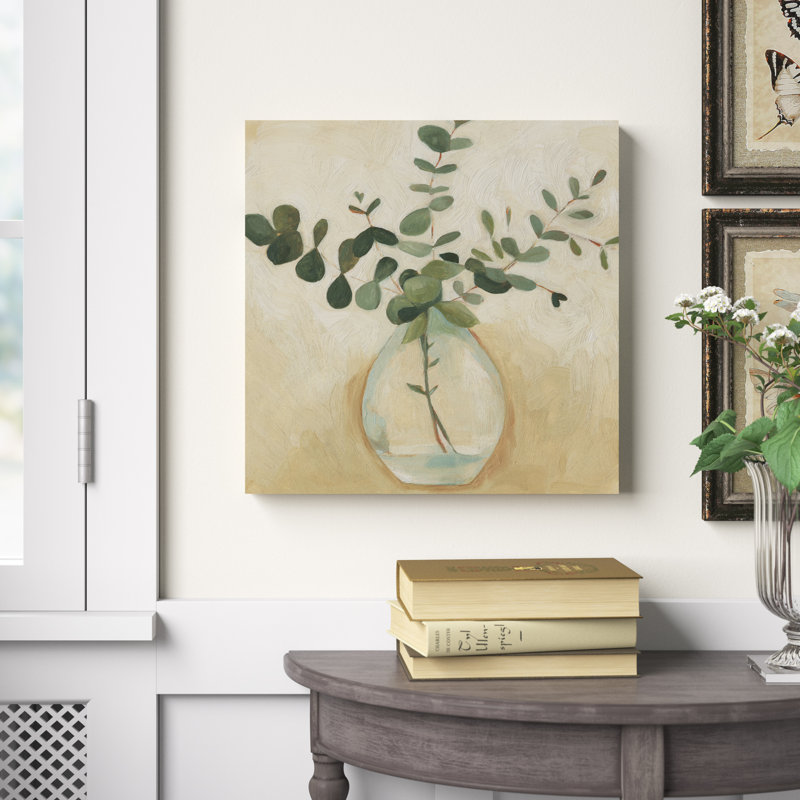 " Greenery Still Life III ", 40" H x 40" W, Wrapped Canvas, No Frame