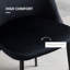 Chaise d'appoint rembourrée en velours noir Doop-842275921