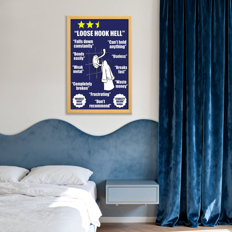 «Bath & Laundry Loose Hook», Toile tendue, Ne s’applique pas, H 18 po x l 12 po