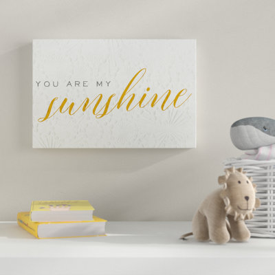 "You are my sunshine", art sur toile