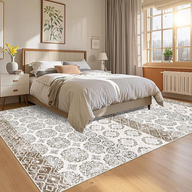 Washable Hallway Rugs Vintage Printed Carpet Runner, Non-Shedding Farmhouse Floor Cover, Foldable Thin Accent Rugs, Easy Cleaning, for Bedroom, Kitchen, Laundry