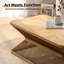 Table basse moderne avec base en bambou Daniel