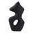 Abstract Pottery Paper Mache Modern Sculpture With Curved Silhouette And Contemporary Artistic Design-82841260