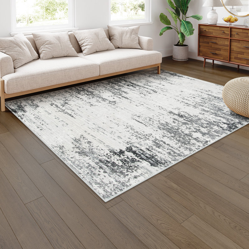 Tapis de sol antidérapant et lavable Kayo, Rectangle 5 pi x 7 pi