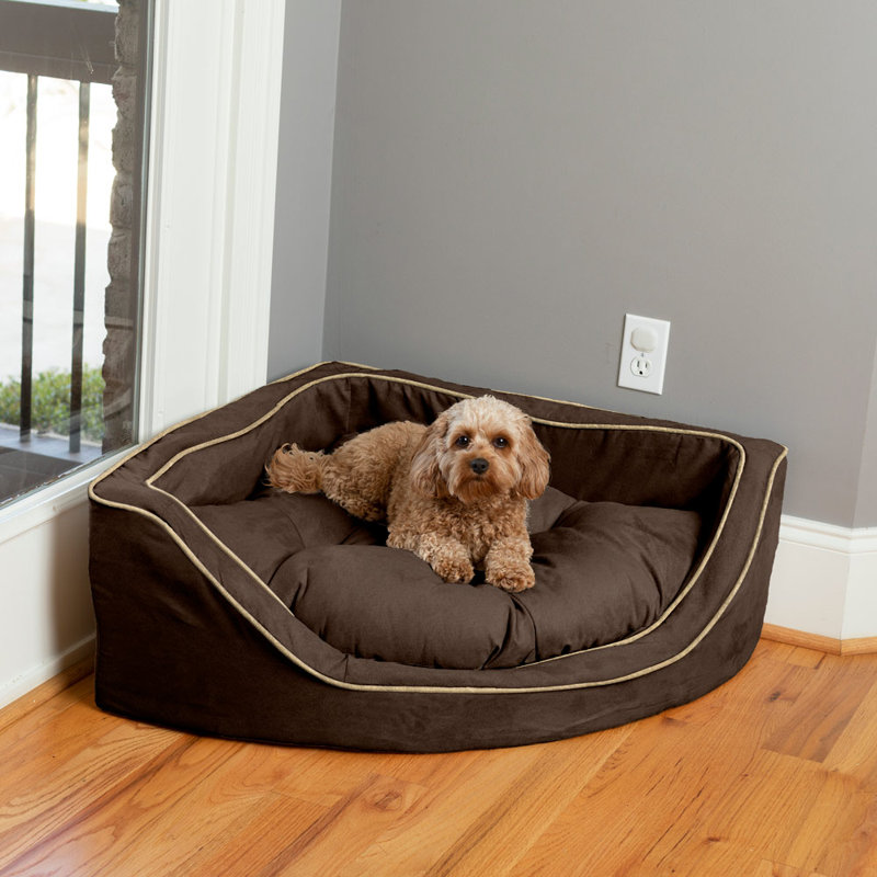 Lit pour chien Snoozer, Moyen (l 25 po x P 25 po x H 12 po), Caramel chaud / café