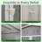 11x13 FT Metal Storage Shed with Reinforced Floor Frame