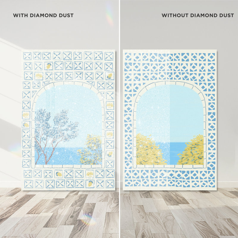 Mediterranean Window Set Set by Oliver Gal, 30"H x 20"W, Gallery Wrapped