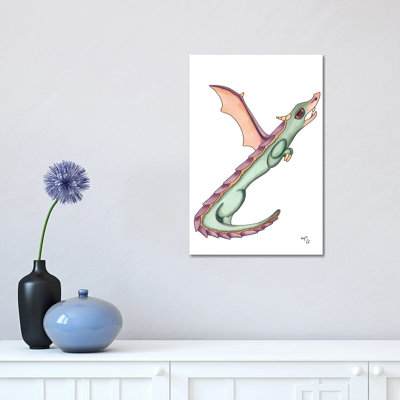 Monster Letter Y by Might Fly Art & Illustration - Wrapped Canvas Print