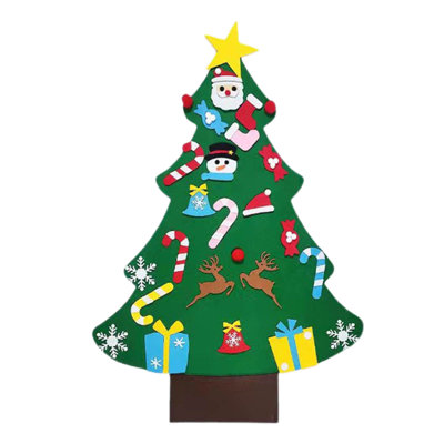 Christmas Decorations For Children Handmades Wall Hanging Puzzle Three-dimensional Christmas Tree Christmas Tree Non-woven Fabrics