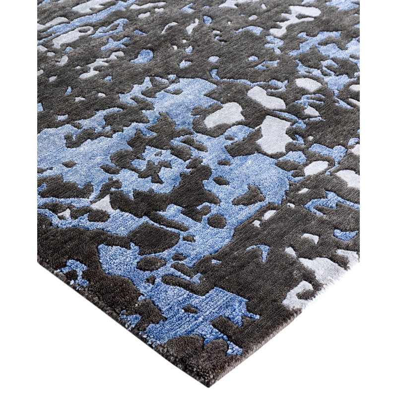 Overdyed One-of-a-Kind Rectangle 9'2" X 12'2" Hand Knotted Area Rug