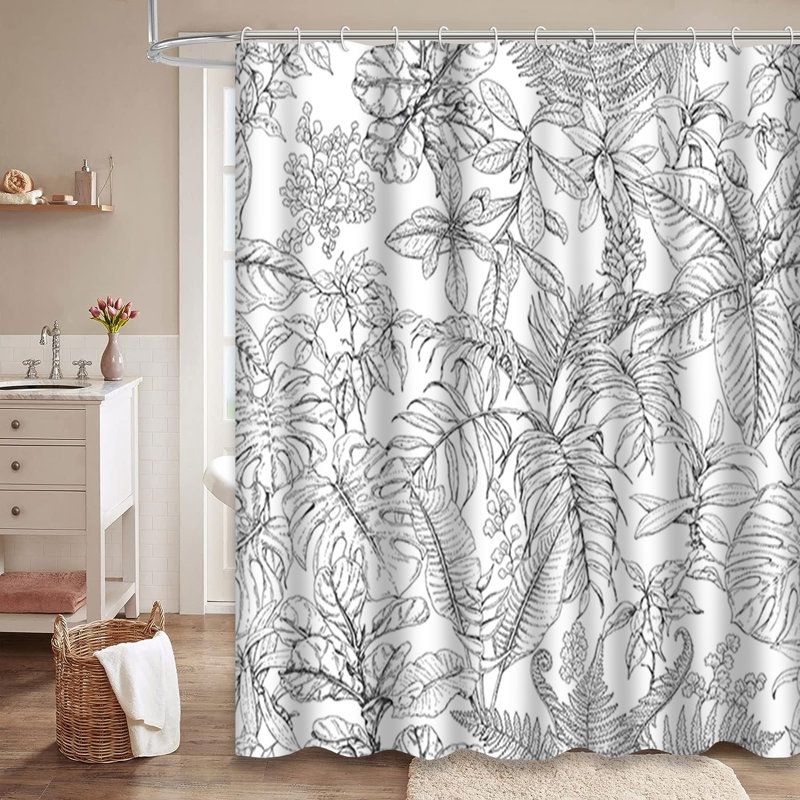 Rideau de douche Branches, L 72 po x l 84 po