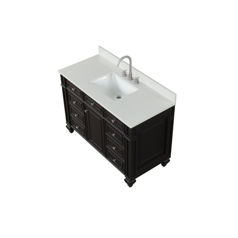 Ensemble de meuble-lavabo simple 48 po Alfons Winston, Espresso