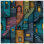 Colorful Stacked Houses Quilted Bedspread All Sizes