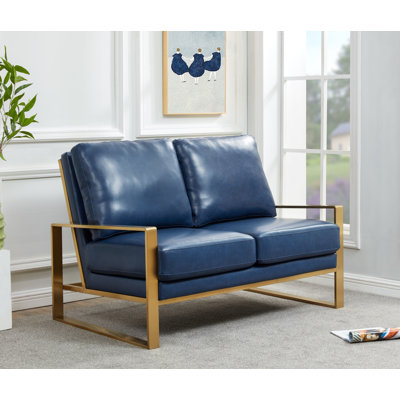 Causeuse moderne en simili cuir Gratiano