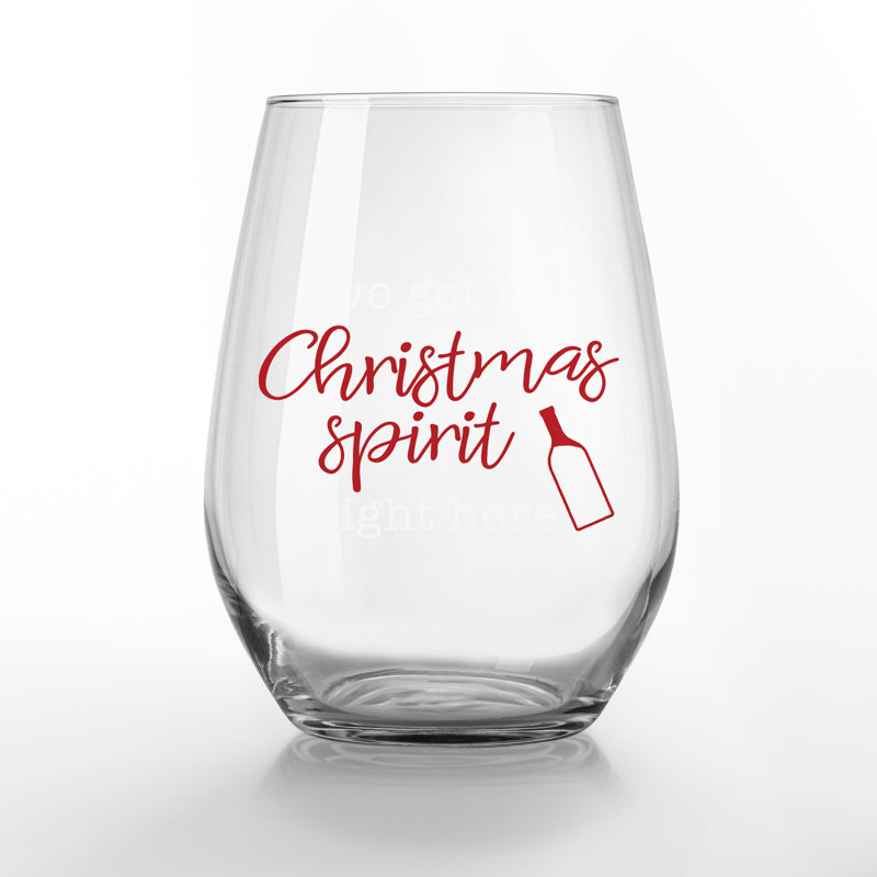 Verre à vin sans pied Christmas Spirit