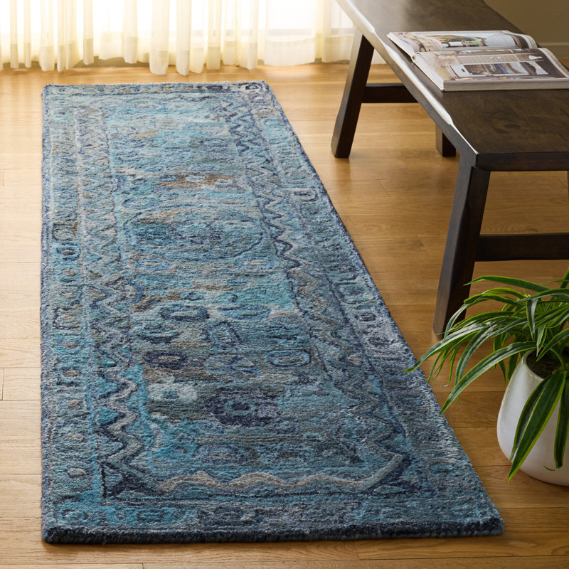 Tapis oriental performance touffeté à la main Anatolia 411, Tapis de couloir 2 pi 3 po x 8 pi