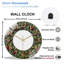Horloge murale horloge murale en verre 12 po