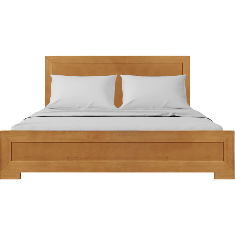 Trent Wood Low Profile Platform Bed, Oak, Twin