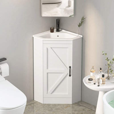 Ensemble de meuble-lavabo de coin 16 po avec lavabo
