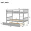 Lit superposé standard en bois massif avec couchette Sotion par Harriet Bee-212916931-206005813