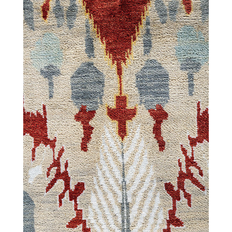 Overdyed One-of-a-Kind 9' 1" X 12' 1" Hand Knotted Area Rug