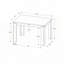 Petite table de salle à manger rectangulaire - Stratifié gris, contemporaine-252263518